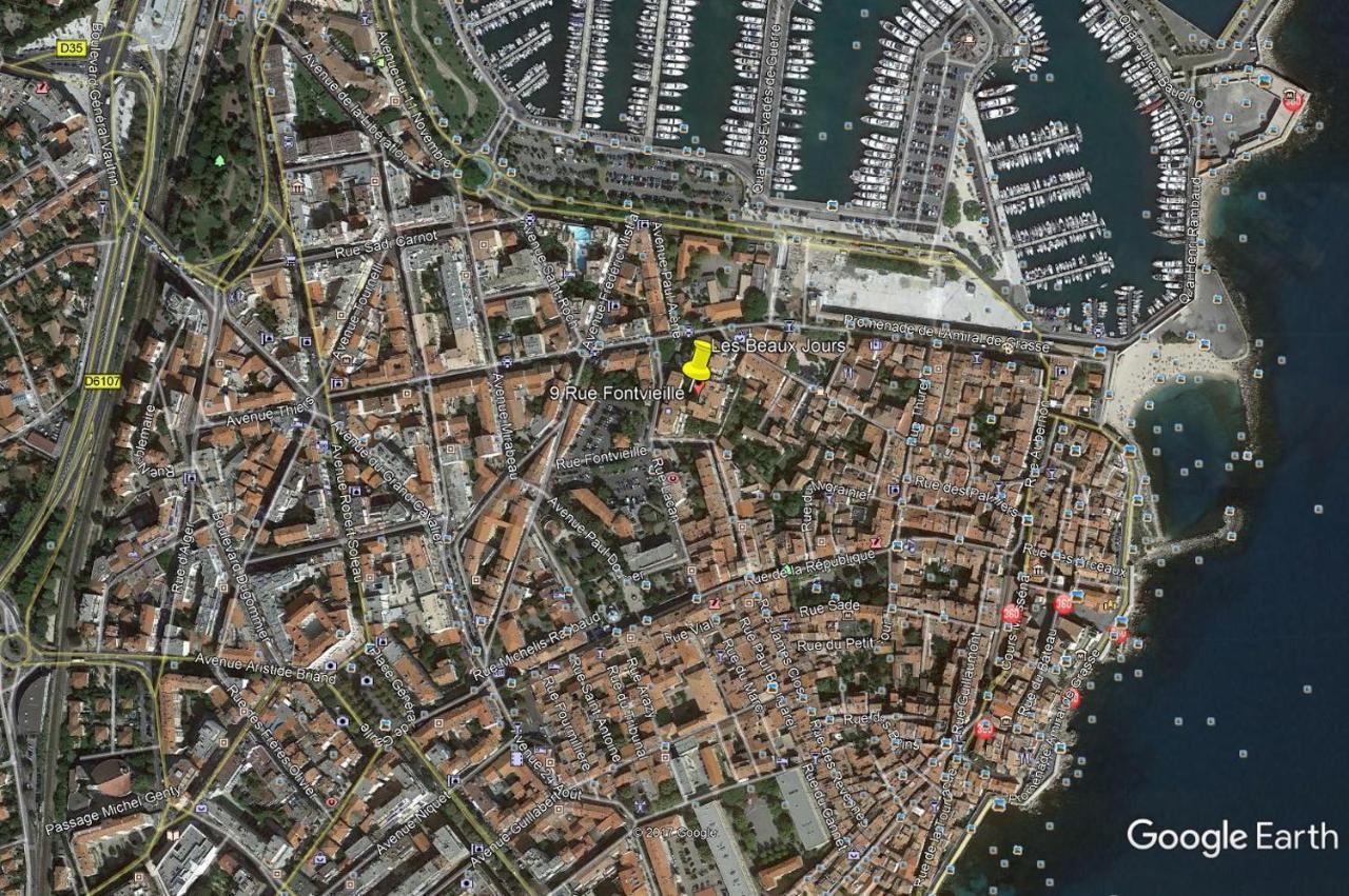 2 Pieces Climatise Avec Balcon Dans Le Vieil Antibes, Residence Avec Ascenseur エクステリア 写真